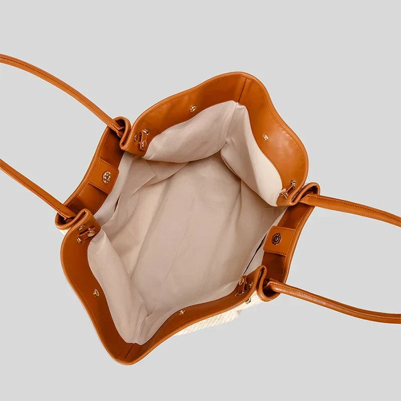 Elegant Dump Bag | High-Quality PU Leather and Lightweight Luxury