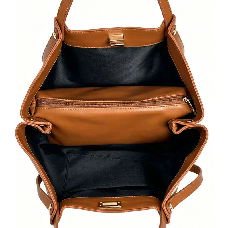 Woven Mattan Tote Bag