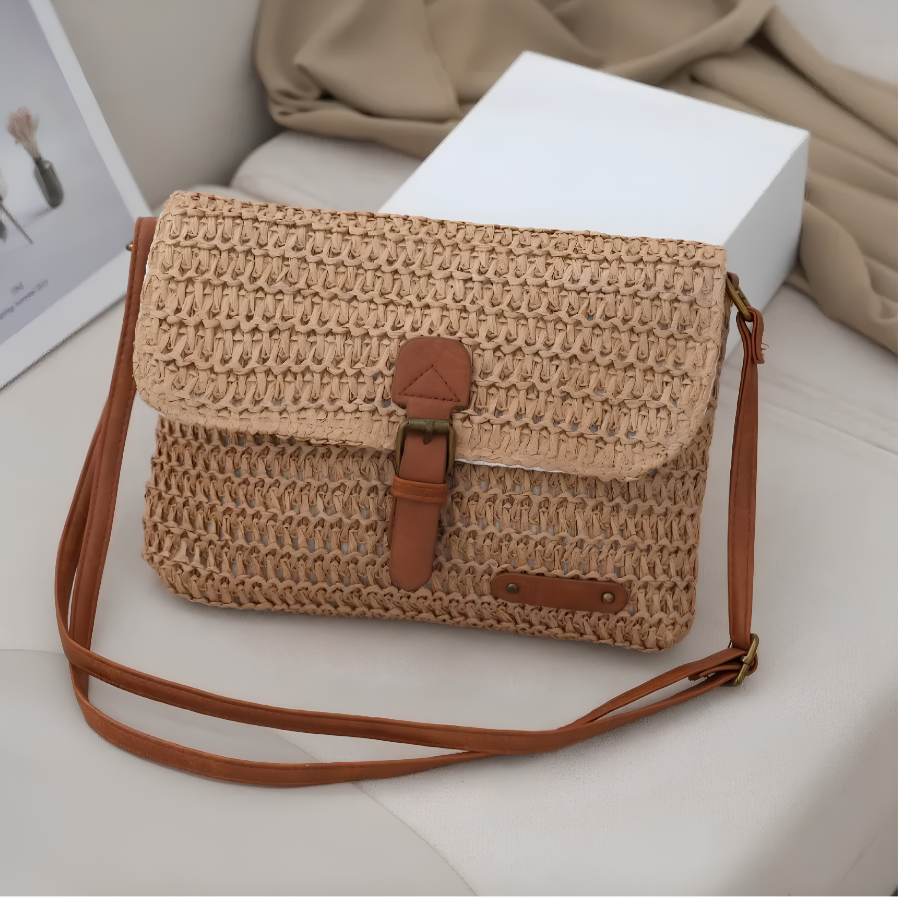 Woven Emily Crossbody Bag