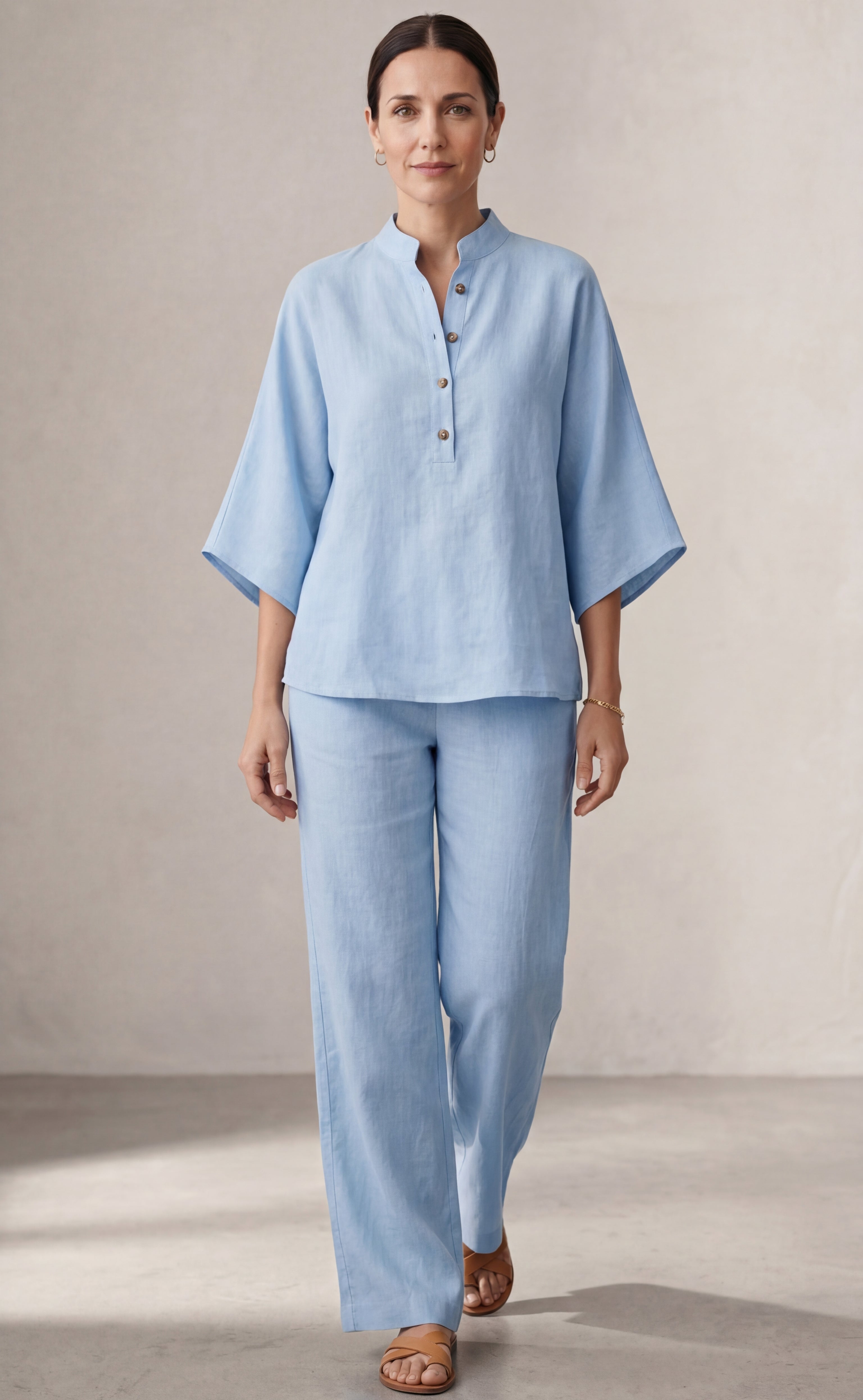 Mariel | Two-Piece Linen Effect Set