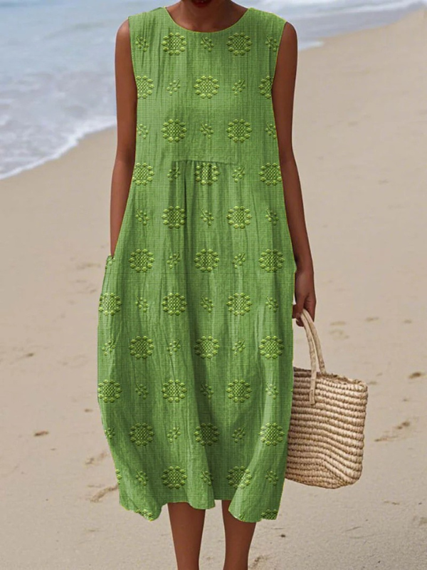Sara™ | Printed Midi Dress