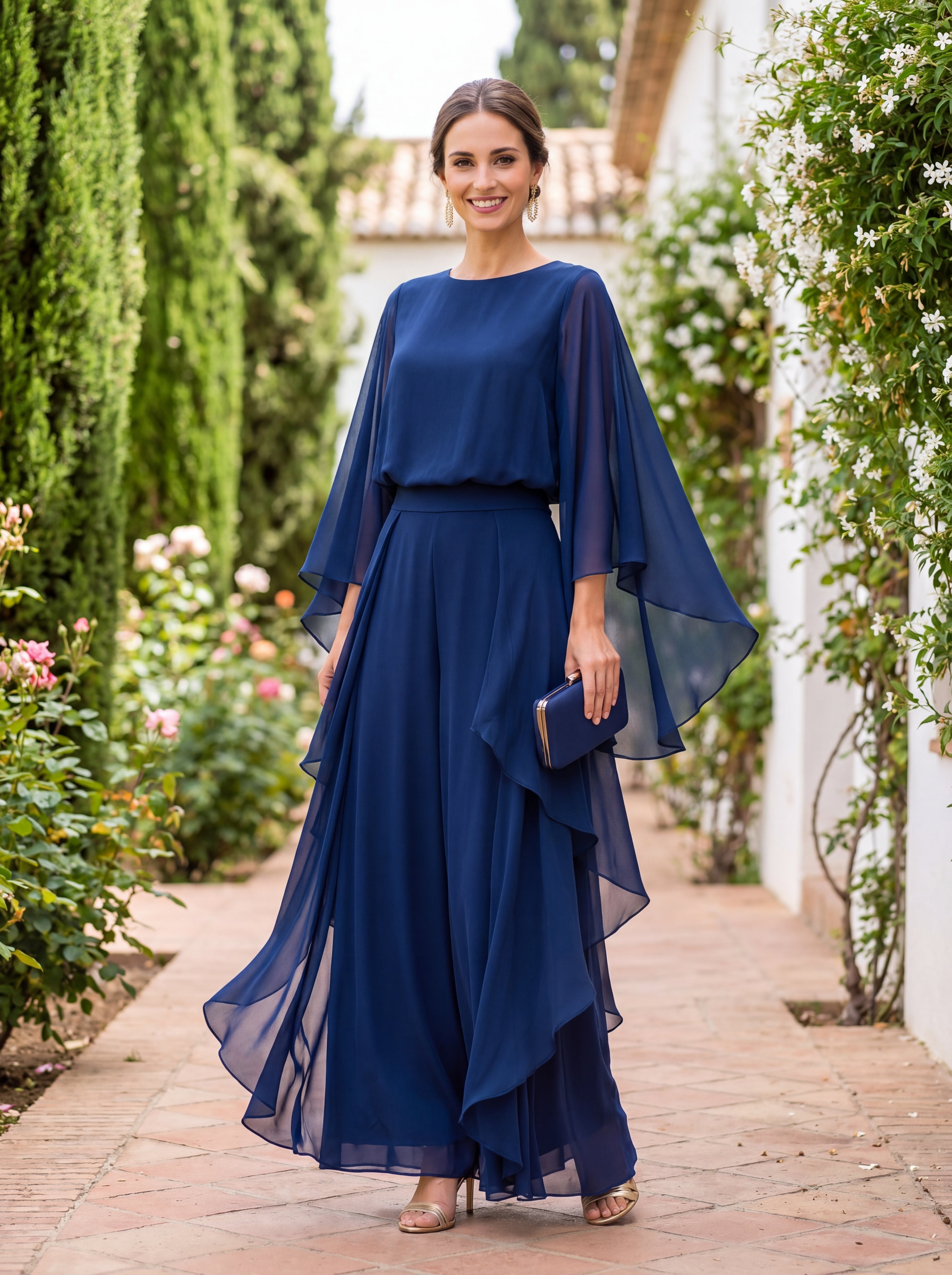 Lázaro Two-Piece Set in Elegant and Refined Crepe