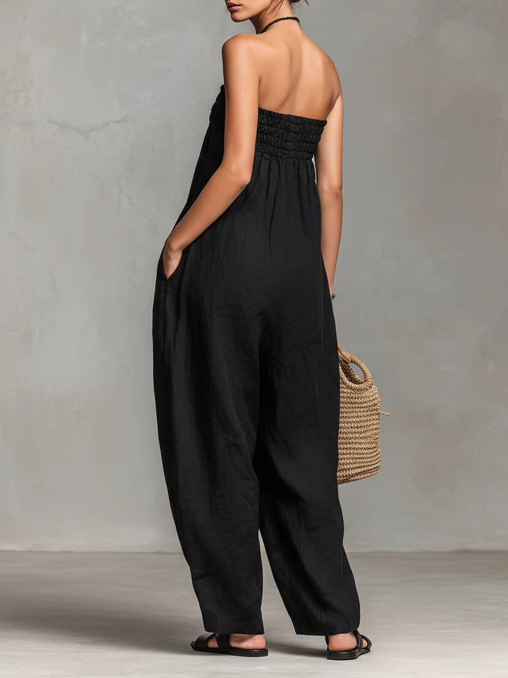 FIORELLA | ELEGANT STRAPLESS JUMPSUIT