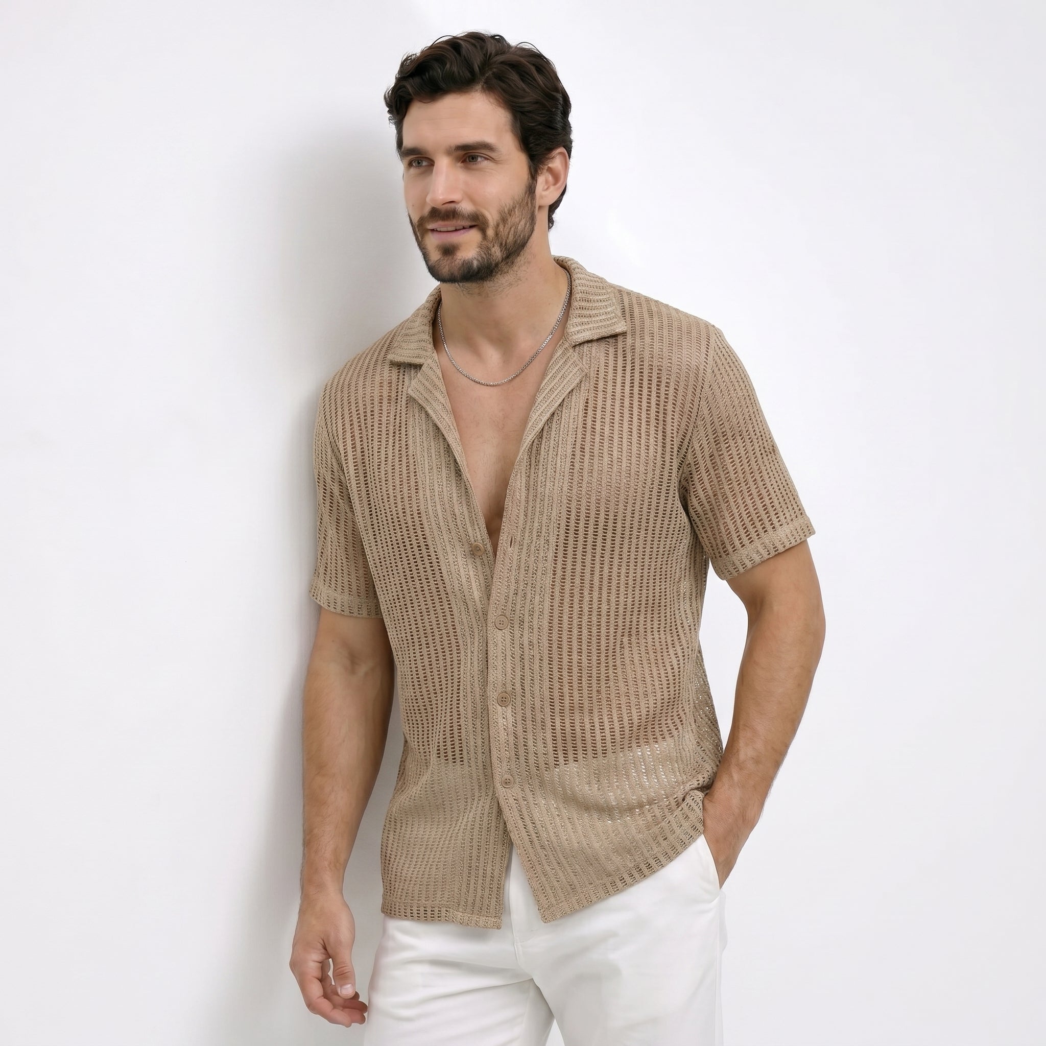 Rodrigo | Short Sleeve Sheer Shirt