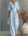 ORNELLA | FLUID LONG JUMPSUIT WITH PRINT