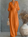 ORNELLA | FLUID LONG JUMPSUIT WITH PRINT