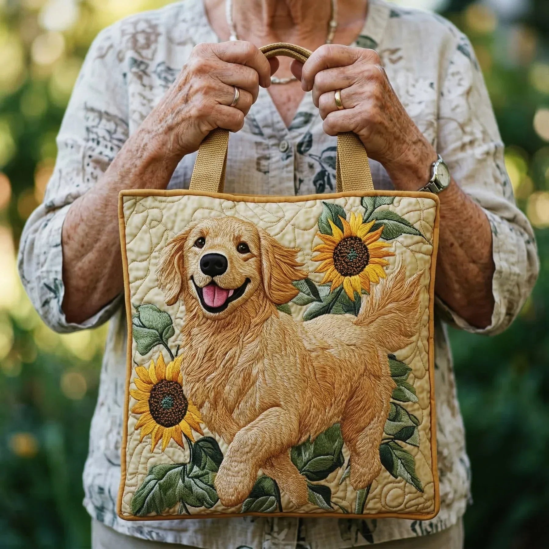 Women's Bag with Golden Retriever – Two Sizes