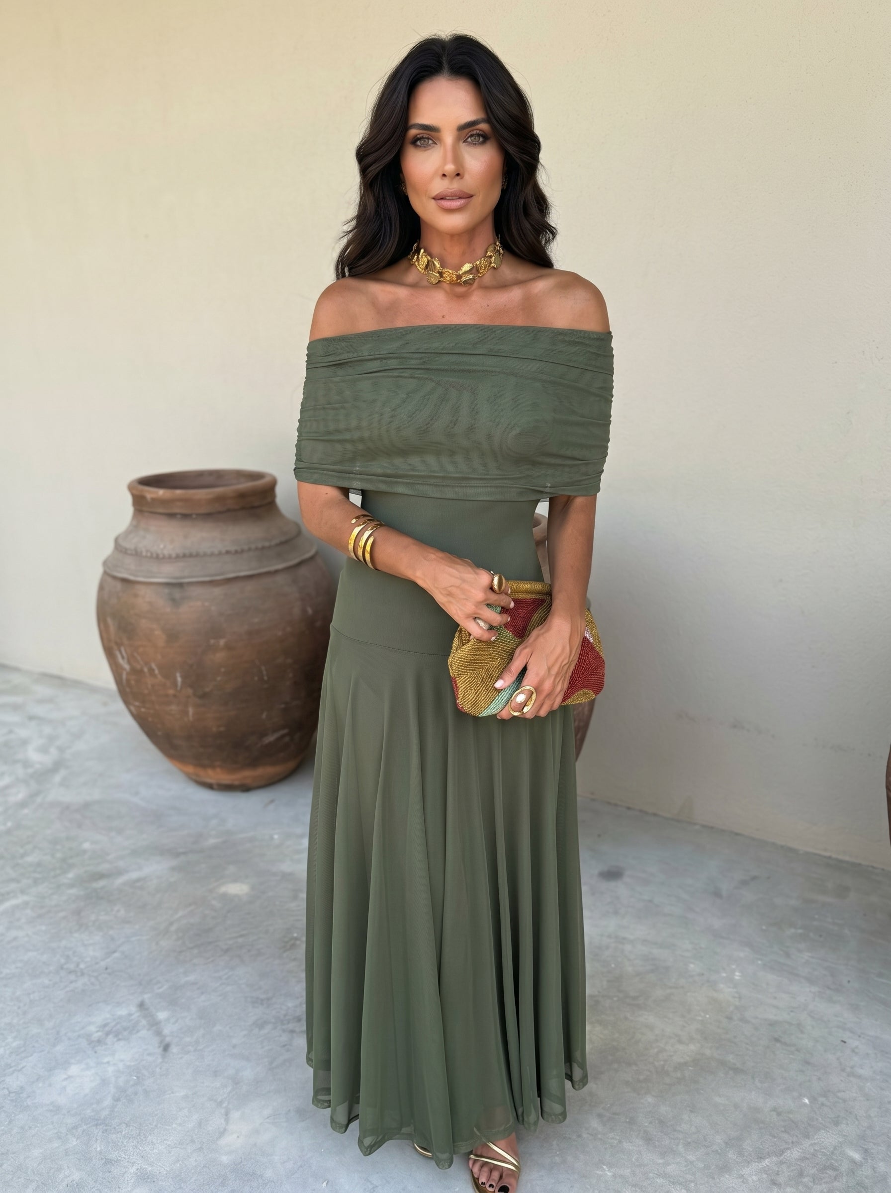 Elegant Simba Dress in Silk Tulle - Maison Claire et Sylvie