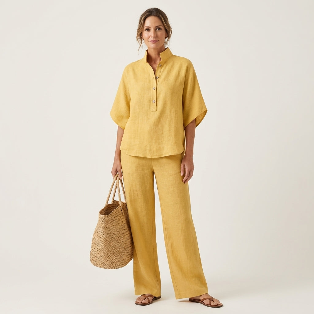 LUCIENNE | LINEN TWO-PIECE SET