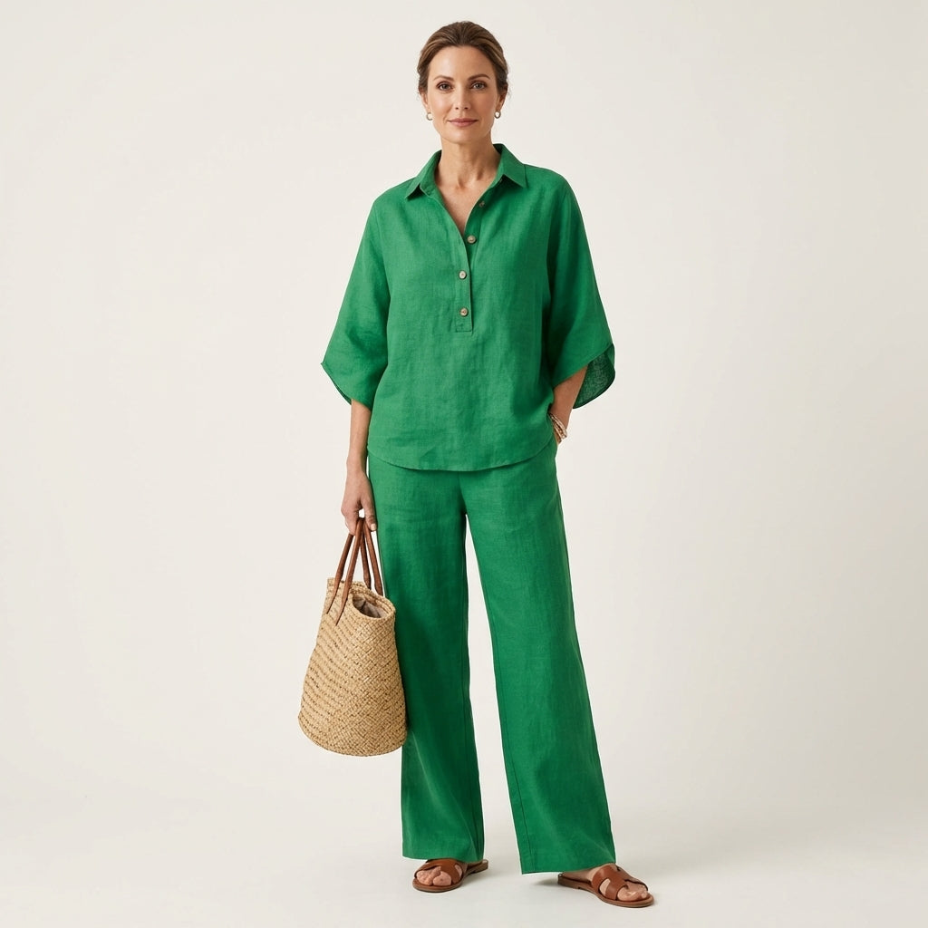 LUCIENNE | LINEN TWO-PIECE SET