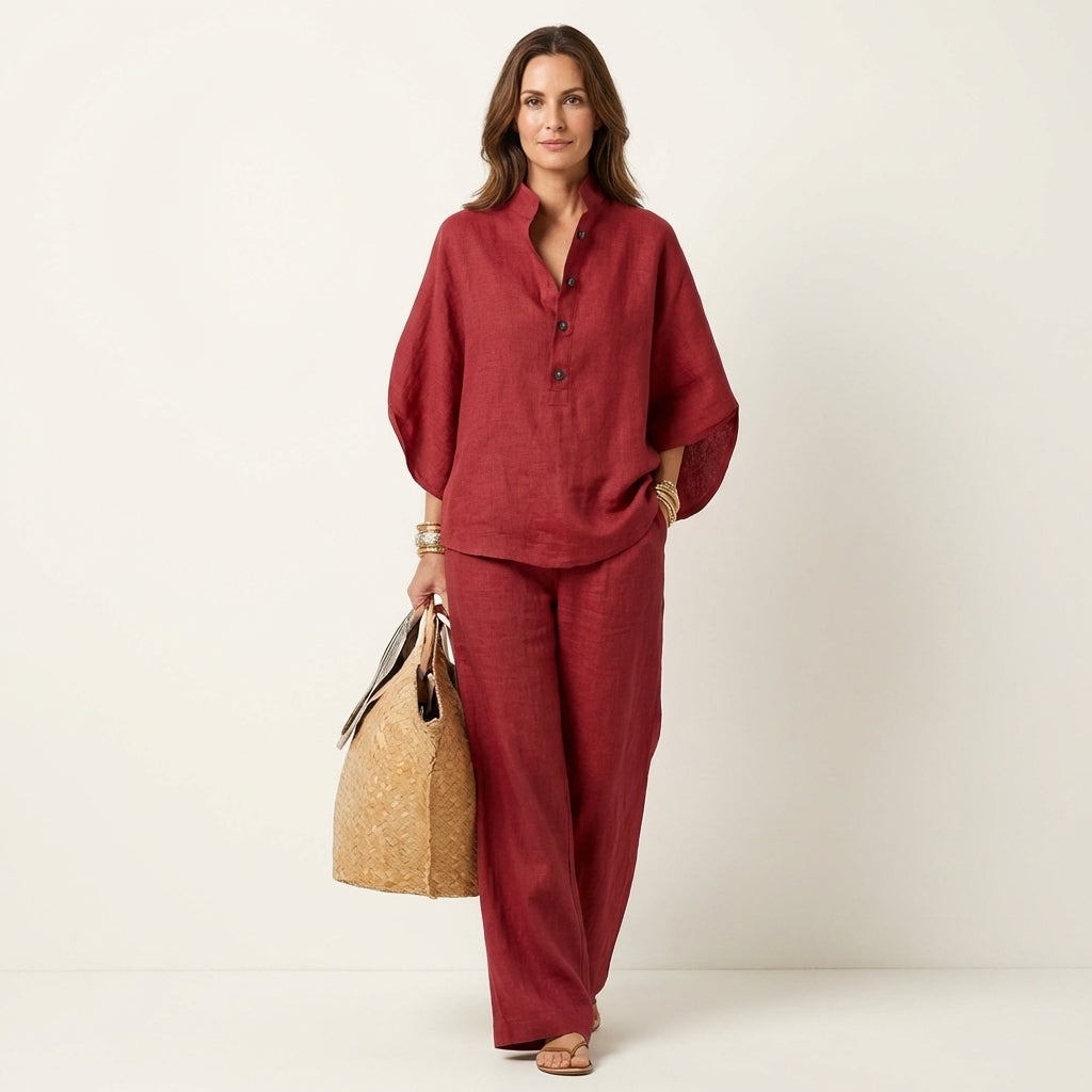 LUCIENNE | LINEN TWO-PIECE SET
