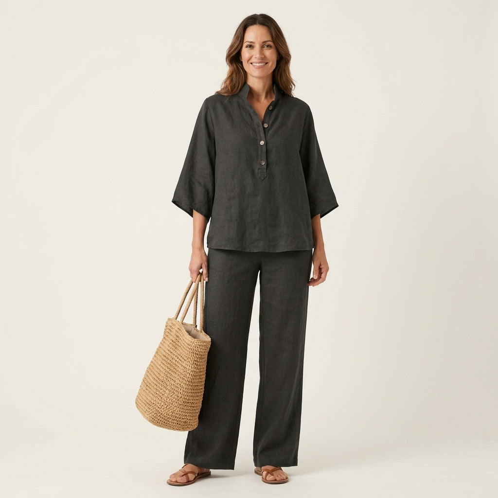 LUCIENNE | LINEN TWO-PIECE SET
