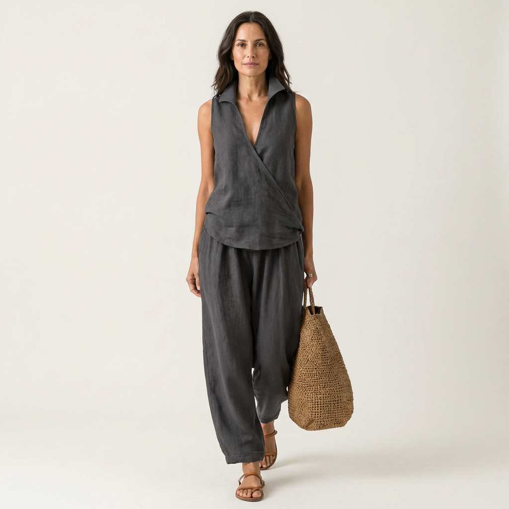 WREN | WRAP-TOP & WIDE-LEG SET