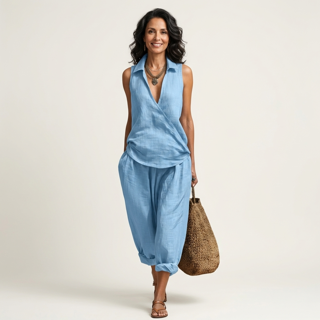 WREN | WRAP-TOP & WIDE-LEG SET
