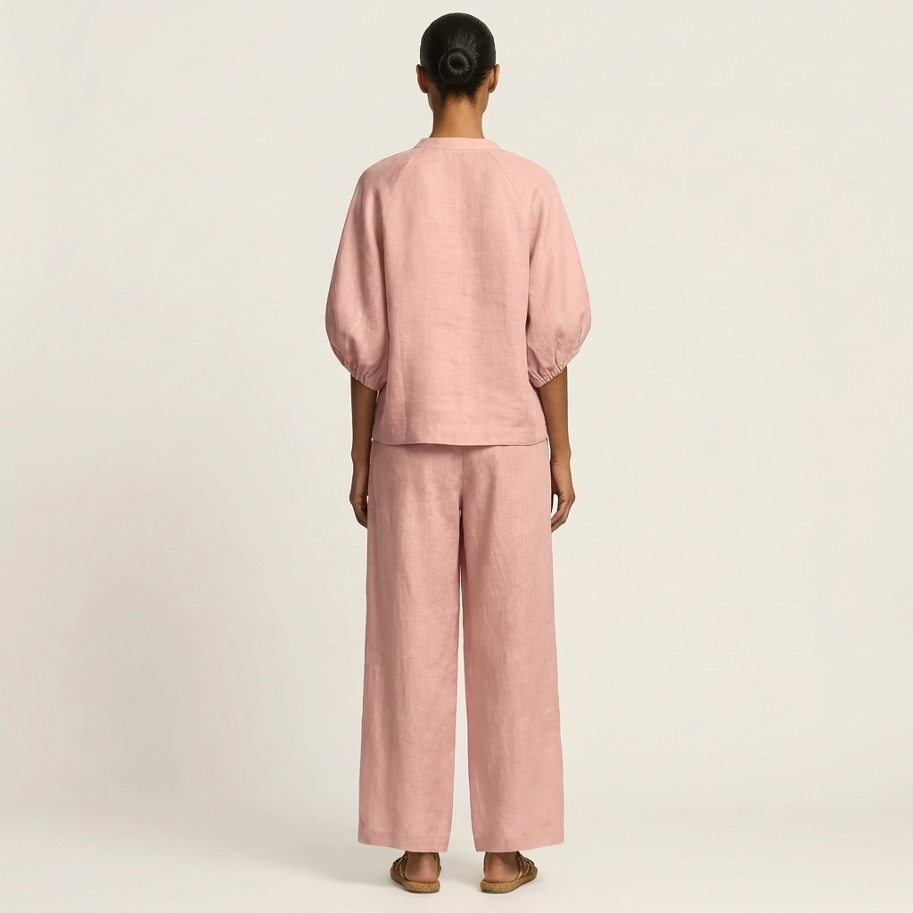 AURELIE | ZIPPER-FRONT PUFF SLEEVE SET