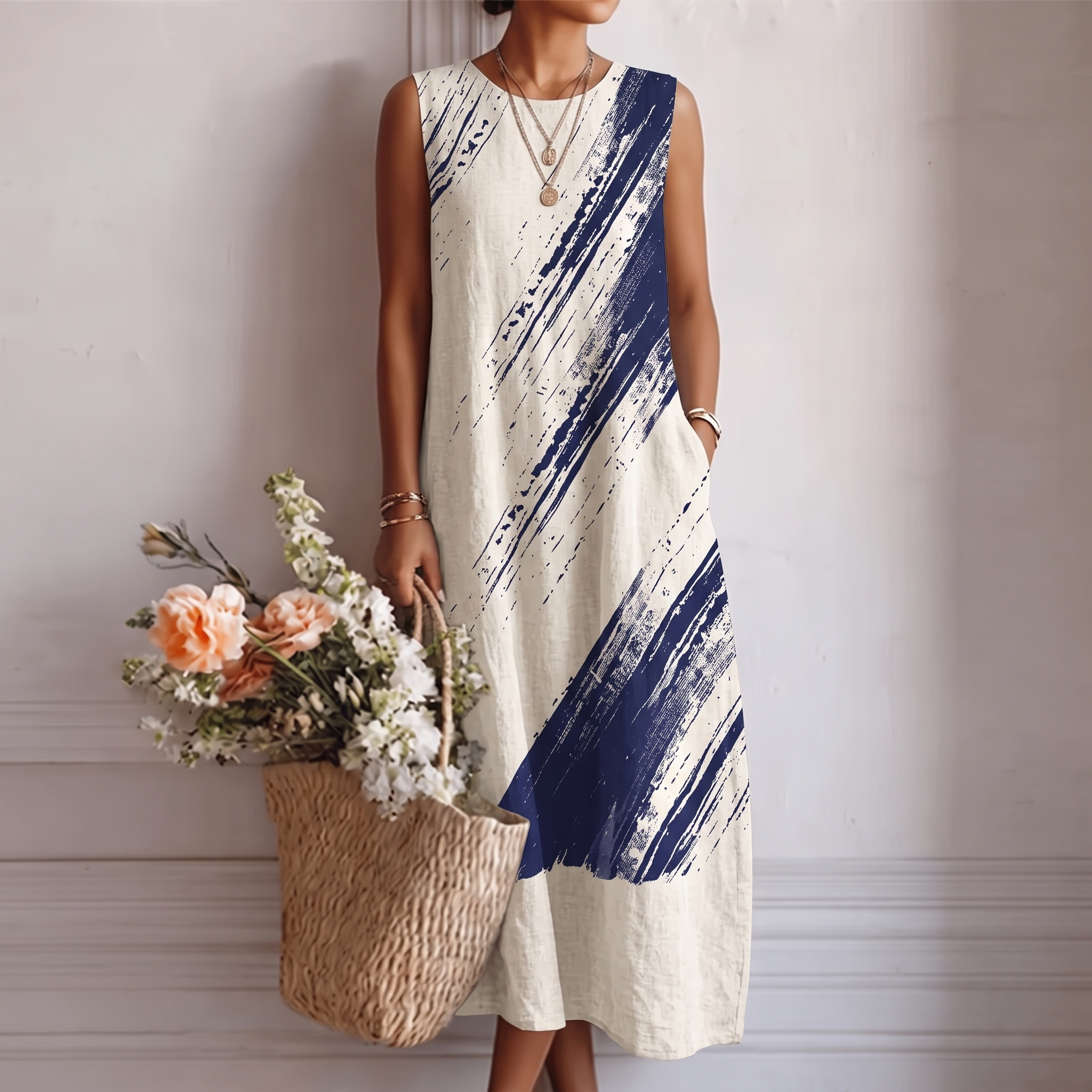 Elena™ | Elegant Midi Dress for Everyday