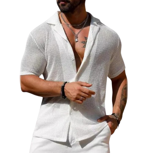 Rodrigo | Short Sleeve Sheer Shirt