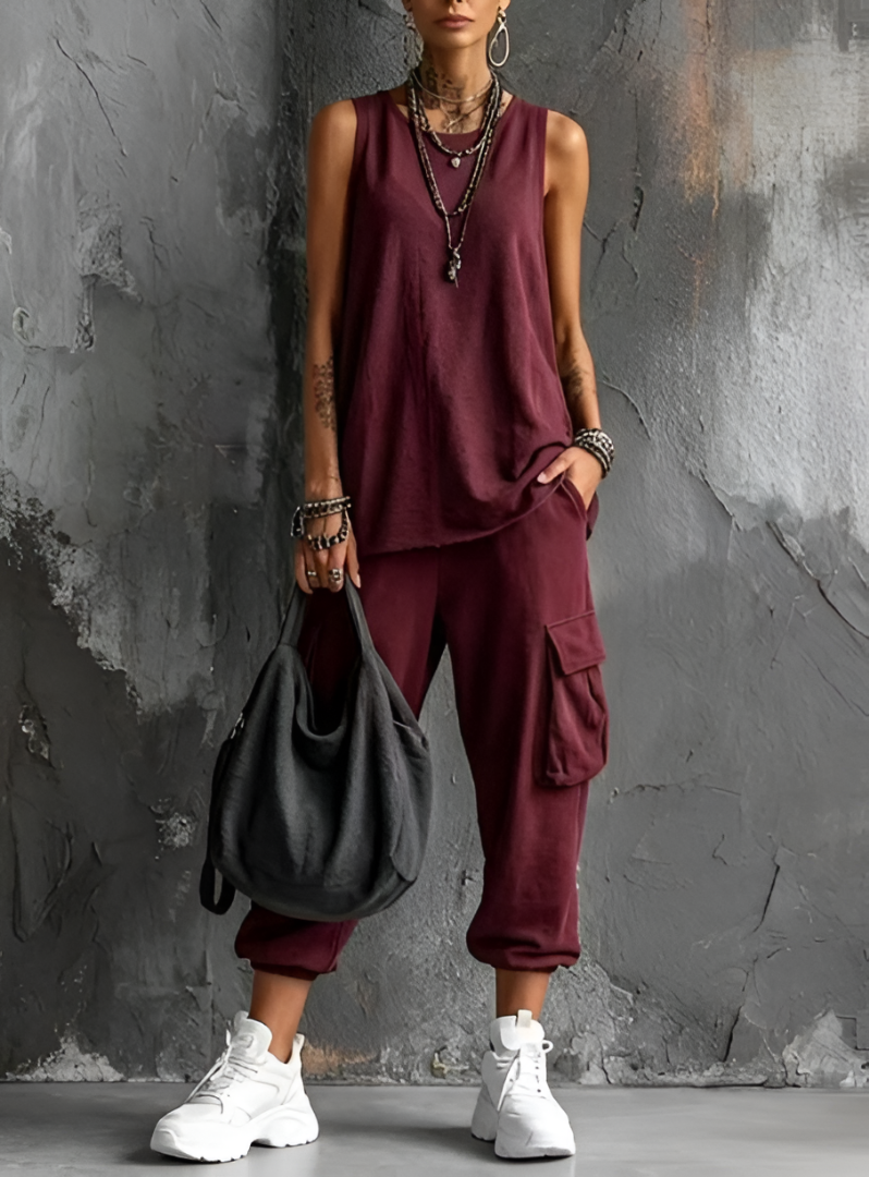 SERAFINA | SOFT CASUAL SET WITH POCKETS