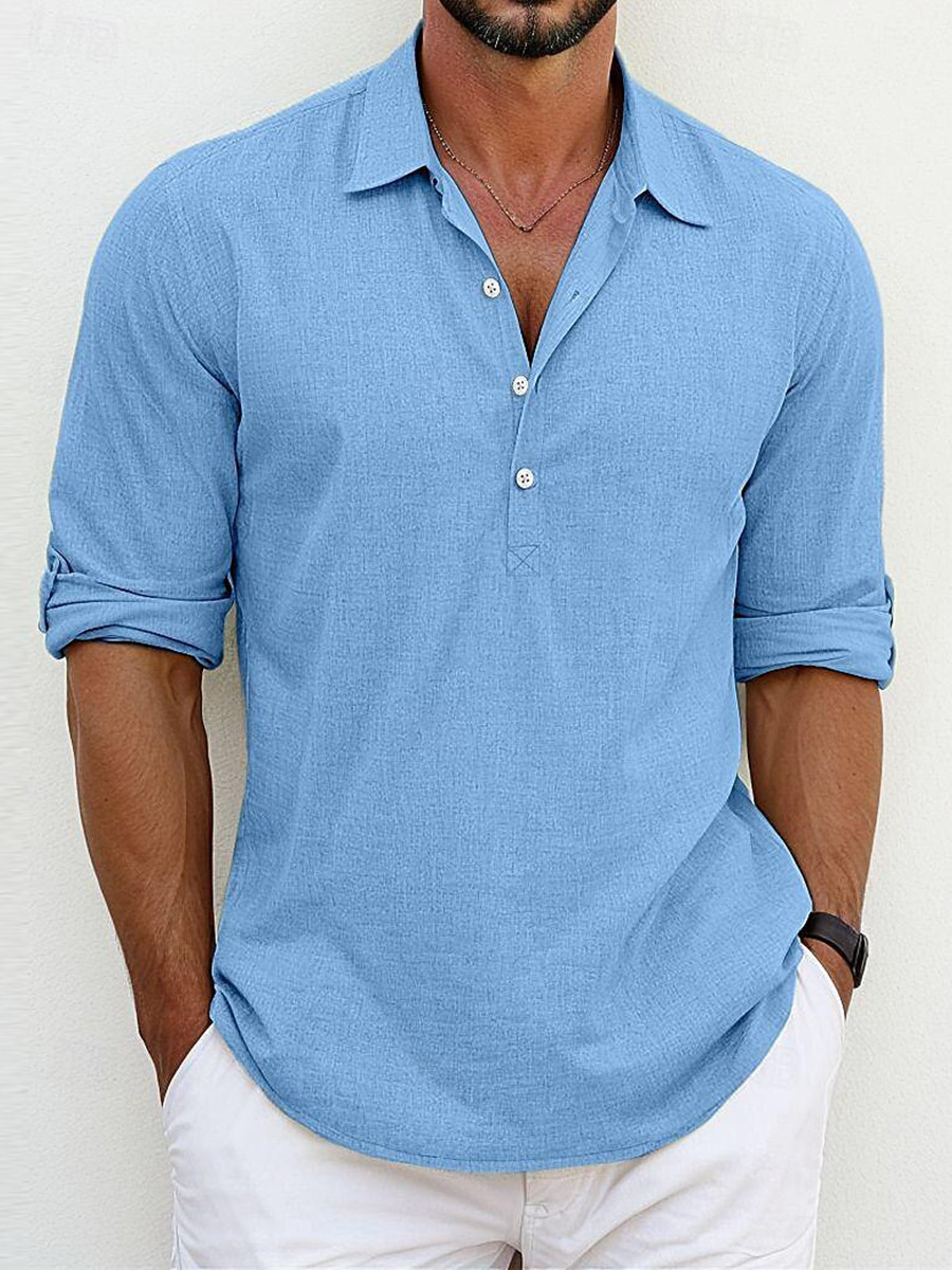 Archie | Timeless Classic Cotton-Linen Shirt