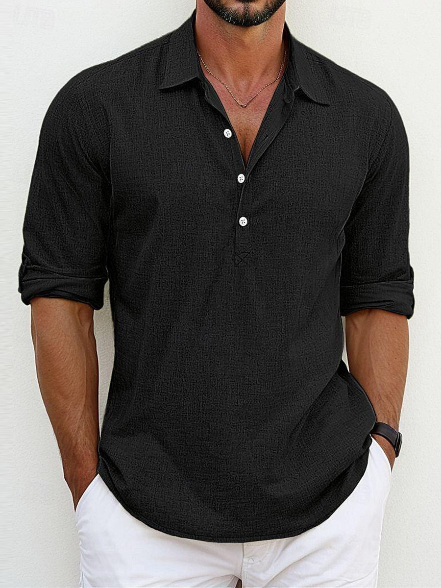 Archie | Timeless Classic Cotton-Linen Shirt