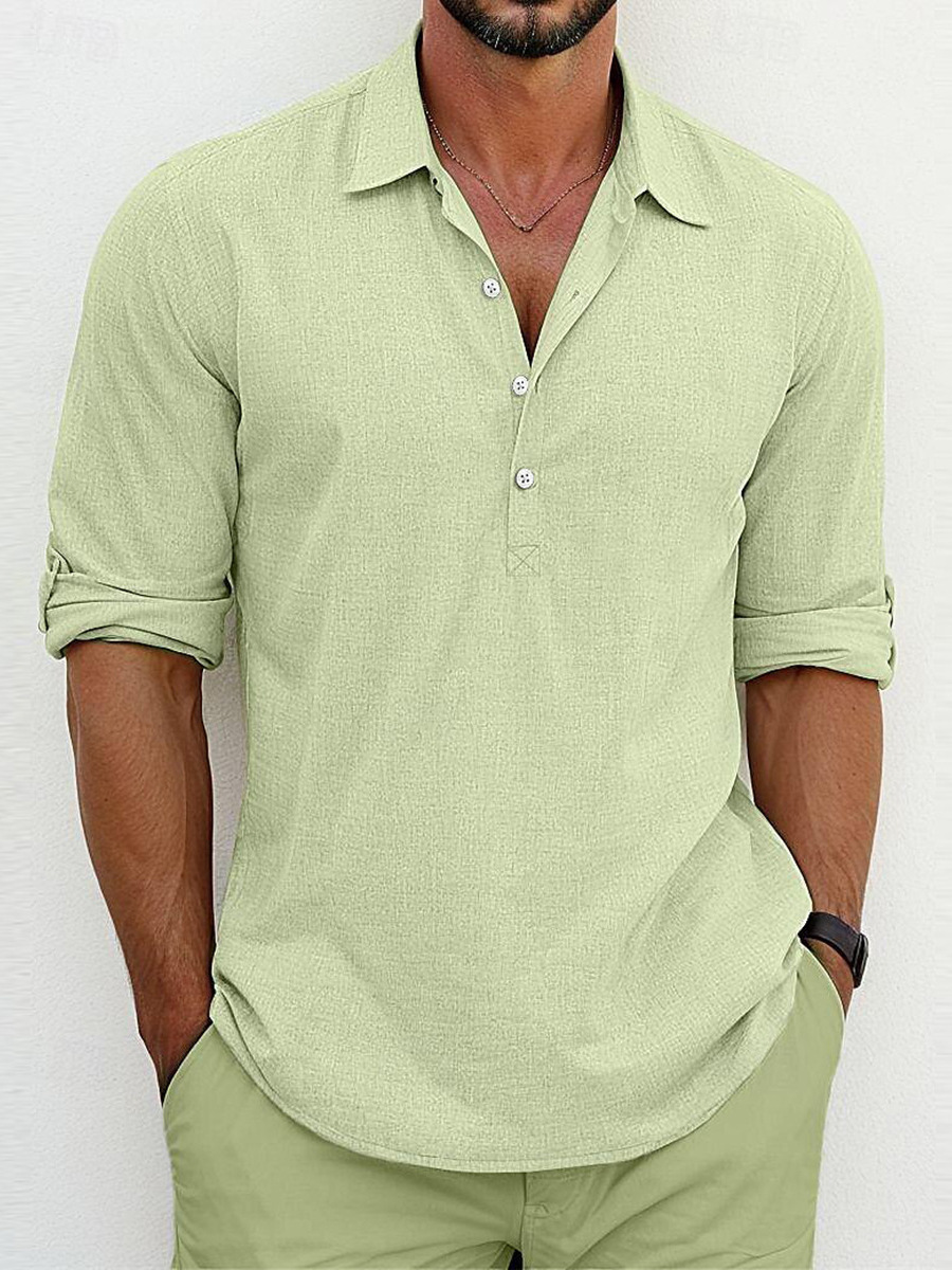 Archie | Timeless Classic Cotton-Linen Shirt