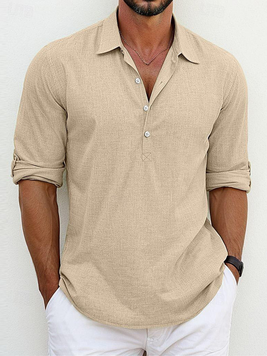 Archie | Timeless Classic Cotton-Linen Shirt