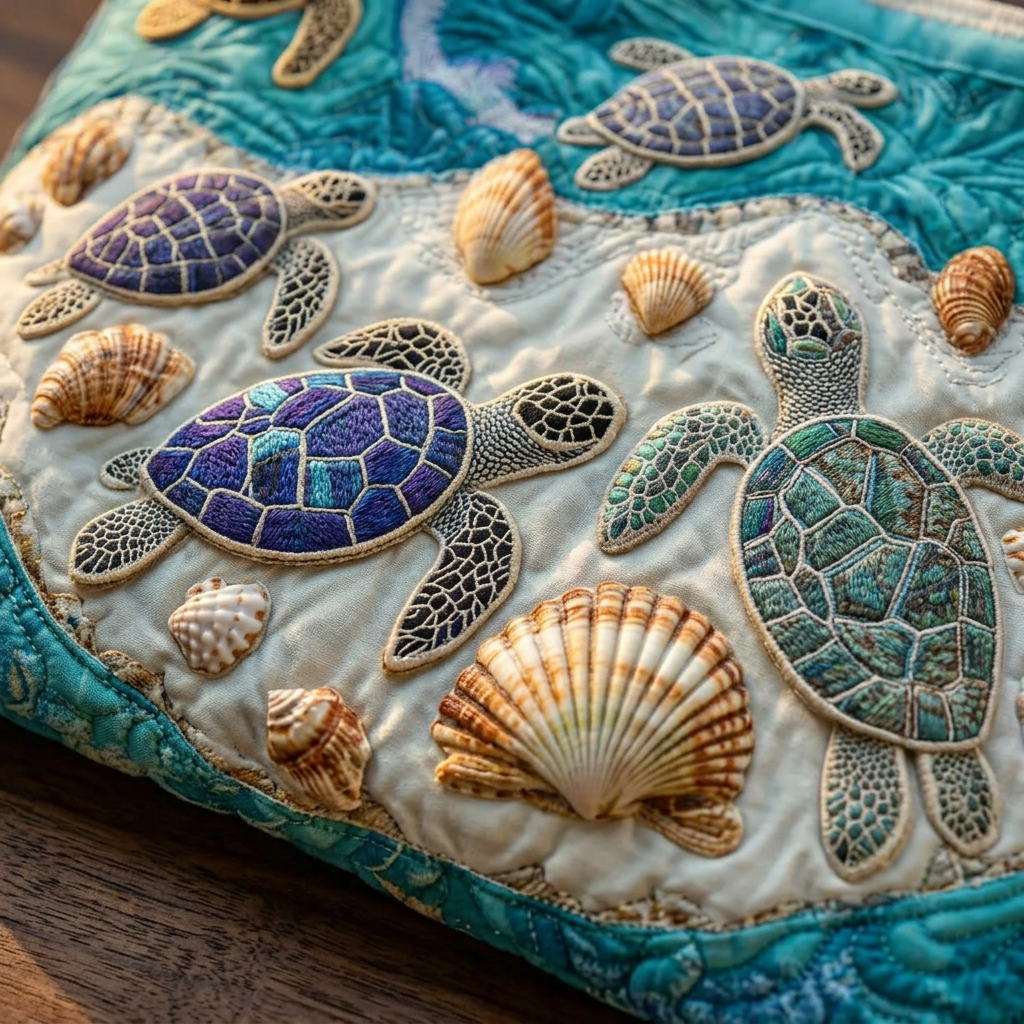 Quilted Artistic Bag Turtles – Two Sizes