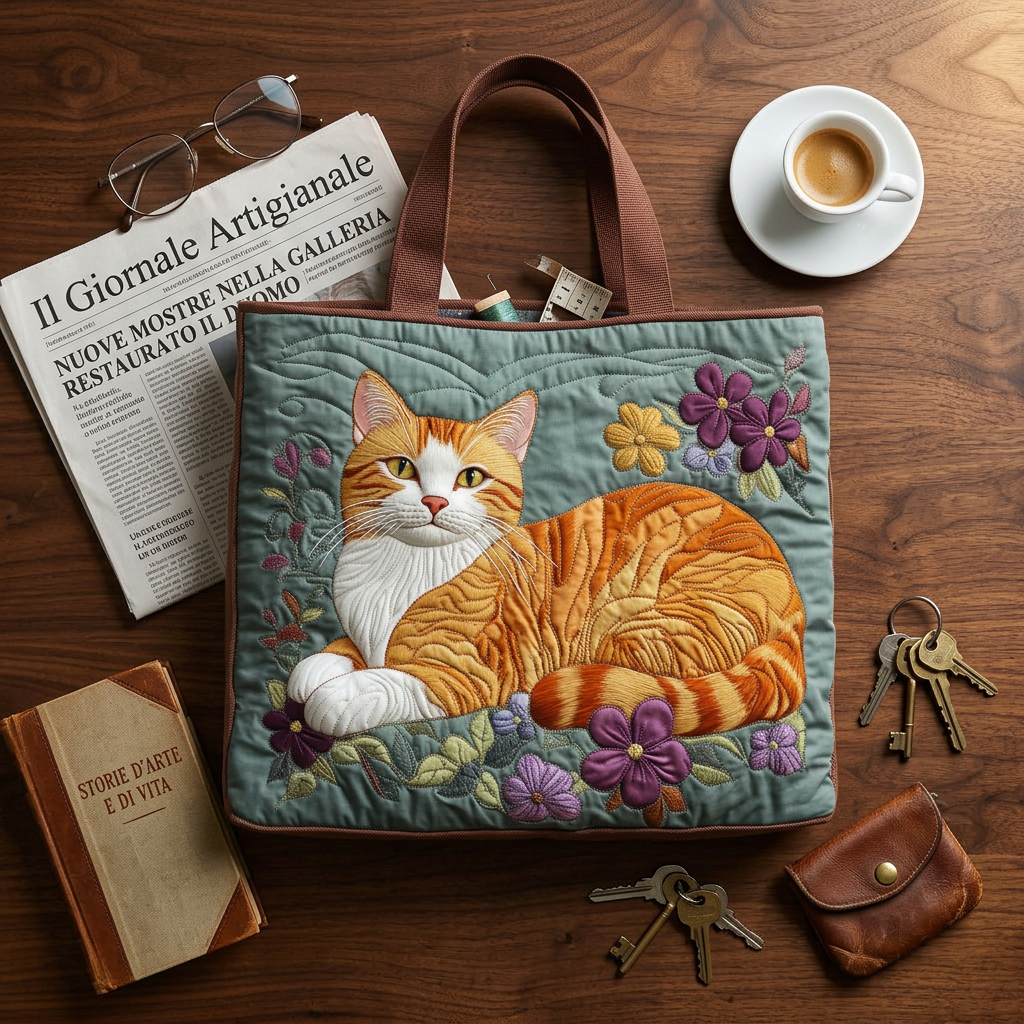 Quilted Red Cat Bag – Spacious and Lightweight