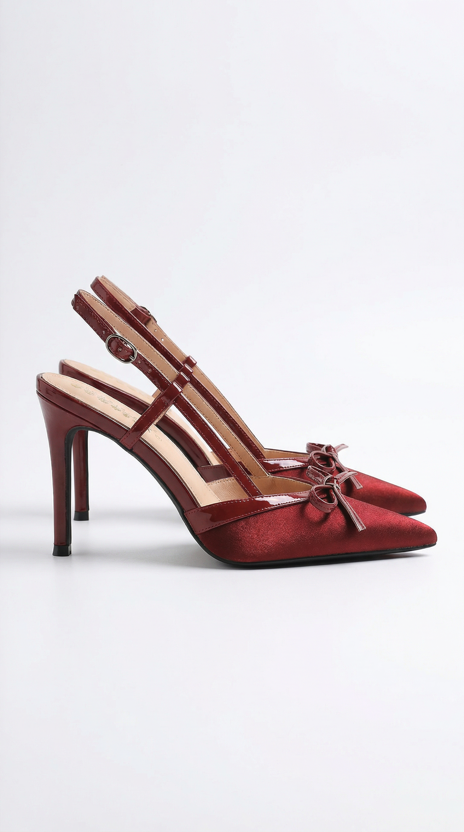 Rebecca Satin Court Shoes with Bow