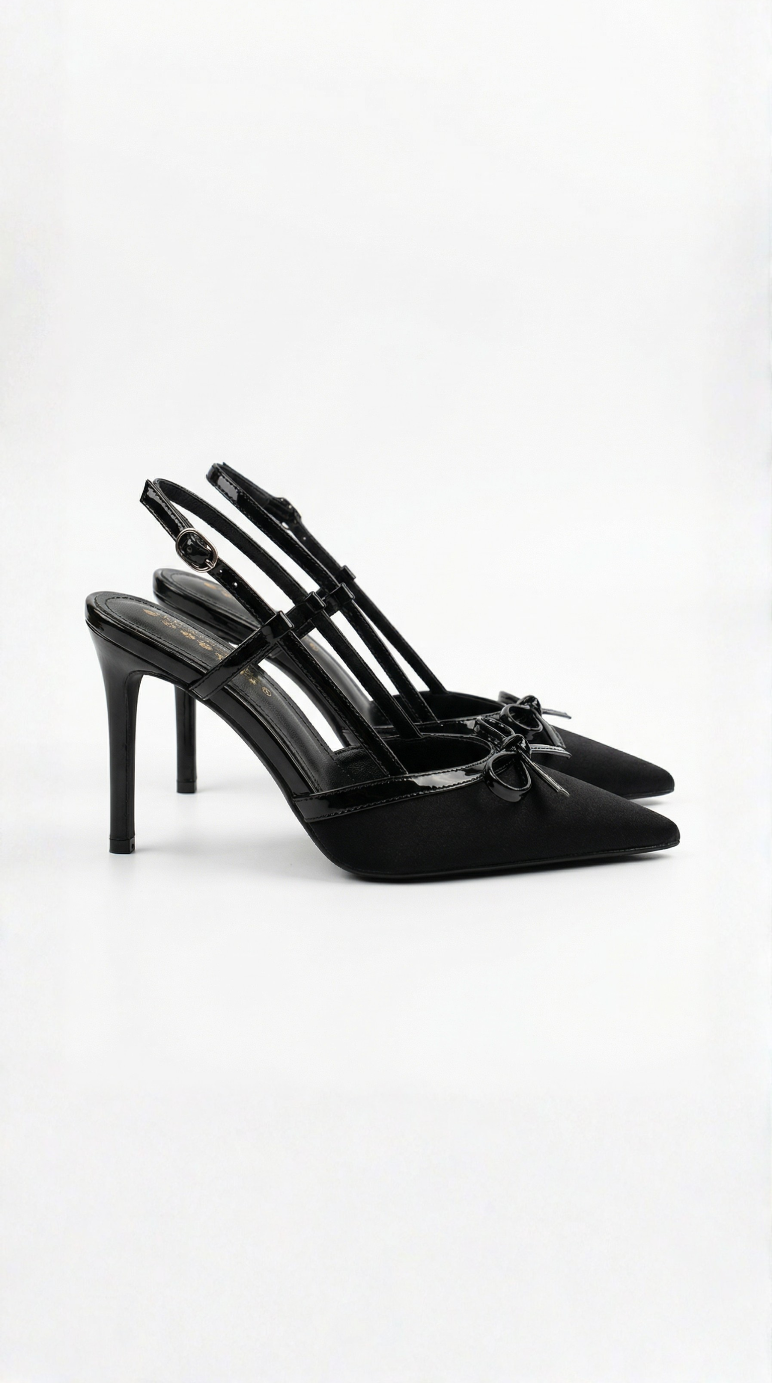 Rebecca Satin Court Shoes with Bow